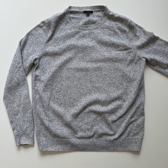 COS Pullover Crewneck Sweater Small Marled Gray Lightweight Cotton Casual Modern - Picture 1 of 14